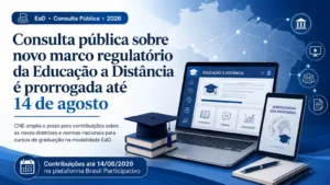 Consulta pública sobre novo marco regulatório da EaD é prorrogada até 14 de agosto